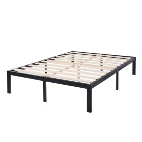 Heavy Duty Metal Platform Bed Frame with Wood Slats 3,500 lbs Weight Limit