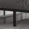 Metal Platform Bed Frame with Under-Bed Storage Space