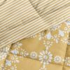 Reversible Daisy Medallion Stripped Comforter Set