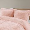 Soft Sherpa Faux Fur Comforter Set with Shams