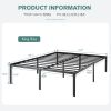 18-inch Metal Platform Bed Frame with Under-Bed Storage Space