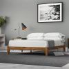 Simple Modern Solid Wood Platform Bed Frame - 700 lb. Weight Capacity
