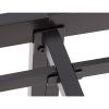 Modern Heavy Duty Black Metal Platform Bed Frame