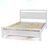 Rustic White FarmHouse Traditional Platform Bed