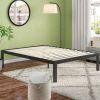 18 Inch Easy Assemble Metal Platform Bed Frame Wooden Slats