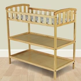 Wooden Baby Furniture Changing Table with Safety Rail