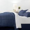 Microfiber Baffle-Box Reversible Bed-in-a-Bag Comforter Set