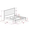 FarmHome Solid Pine Platform Bed in Queen Size