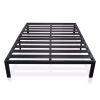 Metal Platform Bed Frame with 3.86 inch Wide Heavy Duty Steel Slats