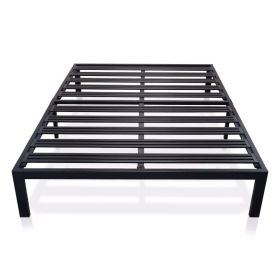 Metal Platform Bed Frame with 3.86 inch Wide Heavy Duty Steel Slats