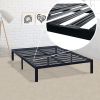 Metal Platform Bed Frame with 3.86 inch Wide Heavy Duty Steel Slats