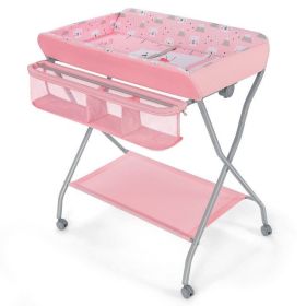 Folding Wide Nursery Baby Diaper Changing Table
