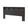 King size Bookcase Headboard in Washed Wood Finish