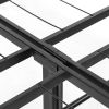 Folding Sturdy Metal Platform Bed Frame with Storage Space