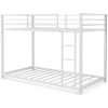 Twin over Twin Low Profile Modern Metal Bunk Bed Frame