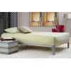Luna Metal Platform Bed Frame with Wooden Slats