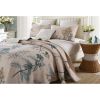 100-Percent Cotton Quilt Bedspread Set with Ferns