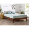 Twin size Solid Wood Platform Bed Frame Finish