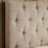 Fabric Upholstered Button Tufted Headboard