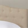 Fabric Upholstered Button Tufted Headboard
