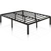 Modern 16-inch Heavy Steel Metal Platform Bed Frame