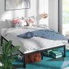 Modern 16-inch Heavy Steel Metal Platform Bed Frame