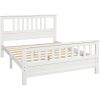 Full Size Bed with Pine Wood Slatted Platform Headboard Footboard Full Size Bed
