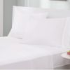 White Cotton Blend Jersey Sheet Set