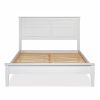 Contemporary Solid Pine Platform Bed in Queen Size