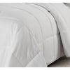 White Traditional Microfiber Reversible 3 Piece Comforter Set