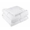 White Traditional Microfiber Reversible 3 Piece Comforter Set
