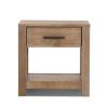Farmhouse Traditional Wood 1-Drawer Nightstand Bedside Table