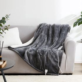 Heated Blanket Electric Blanket Throw with 5 Heating Levels & 4 Hours Auto Off; Electric Blanket Super Cozy Machine Washable; Sherpa Electric Throw