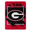 Georgia Licensed Officially NCAA "Dimensional" Micro Raschel Throw Blanket; 46" x 60"
