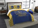 Warriors Licensed Officially NBA "Reverse Slam" Full/Queen Comforter & Sham Set; 86" x 86"