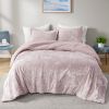 Mira Crushed Velvet Comforter Set with Sherpa Reverse – Twin/Twin XL