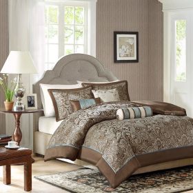 6-Piece Jacquard Weave Duvet Cover Set – King / California King