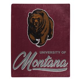 Montana Licensed Officially NCAA "Signature" Raschel Throw Blanket