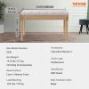 VEVOR Upholstered Bench, 16"W Ottoman Bench, End of Bed Bench with Foam Padded Cushion and Rubberwood Legs