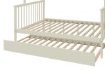 Twin over Full Stairway Bunk Bed with Trundle with Shelves