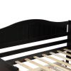 Twin Wooden Daybed with Trundle Bed, Sofa Bed for Bedroom or Living Room