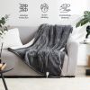 Heated Blanket Electric Blanket Throw with 5 Heating Levels & 4 Hours Auto Off; Electric Blanket Super Cozy Machine Washable; Sherpa Electric Throw