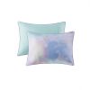 4 piece Watercolor Tie Dye Printed Duvet Cover Set with Throw Pillow
