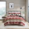 Rustic Tunbridge Sherpa Comforter Set with Faux Mink Reverse – King/Cal King