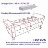 62" Bedroom Tufted Button Storage Bench, Modern Fabric Upholstered Ottoman, Window Bench, Rolled Arm Design for Bedroom, Living Room, Foyer (Blue)