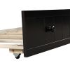 Twin Wooden Daybed with Trundle Bed, Sofa Bed for Bedroom or Living Room