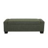 50" Ottoman Bench in Textured Fabric, Rectangular Design with Hinged Lid for Seating, Footrest, and Hidden Storage, Perfect for Living Room, Bedroom