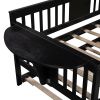 Twin Wooden Daybed with Trundle Bed, Sofa Bed for Bedroom Living Room