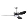 52'' ABS Blades Ceiling Fan with Lights and DC Remote, DC Motor Modern Ceiling Fan with 3 ABS Fan Blades & 2 Down Rods