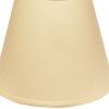 Deep Empire Hardback Lampshade with Washer Fitter, Beige Color Fabric Lampshade for Table Lamps, Natural Linen, 10" Top x 18" Bottom x 13" Height